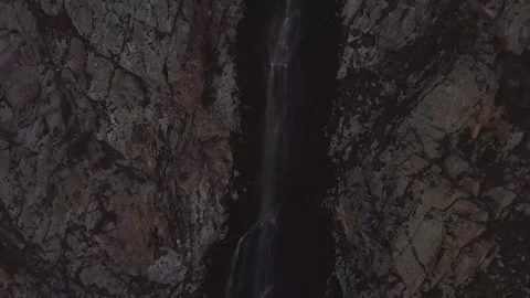 View from the height of the Aksai waterfall. Ala-Archa National Park Stock Footage 259791840