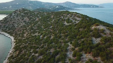 View from the Height of the Cape in the Sea Stock Footage 239179787