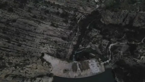 View from a height of the gorge Stock Footage 239943123