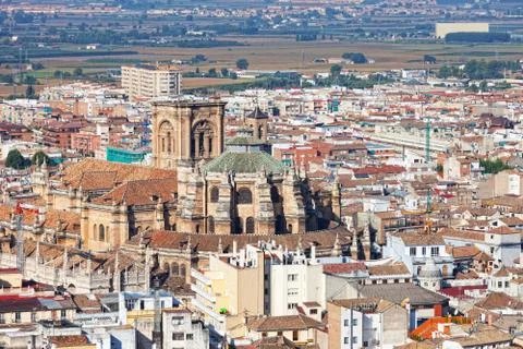 View from height to granada, spain Photos