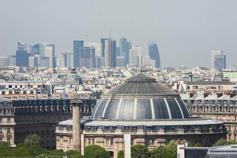 View from a height on the La Defence Stock Photos