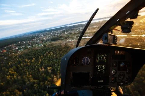 View from the helicopter Stock Photos