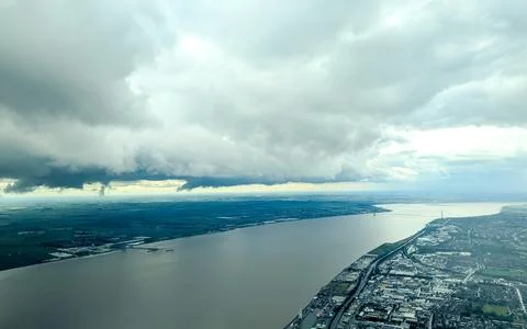 A View From High Above The Earth Stock Photos