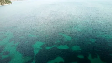 View from the High to the Calm Sea Stock Footage 239179948