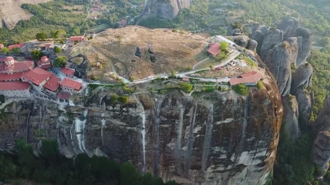 View from the High to the Monastery of Saint Stephen Stock Footage 239248936