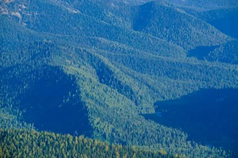 View from high mountain. clouds in the sky Stock Photos