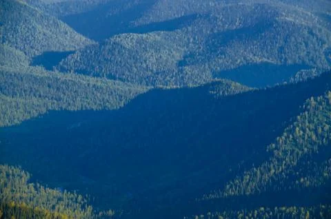 View from high mountain. clouds in the sky Stock Photos