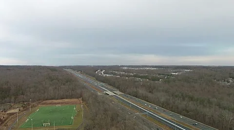 A View of Highway 95 Facing North at Stafford Stock Footage 46267696