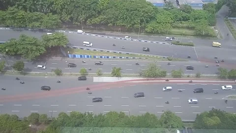 View of the highway from above 動画素材 221824857