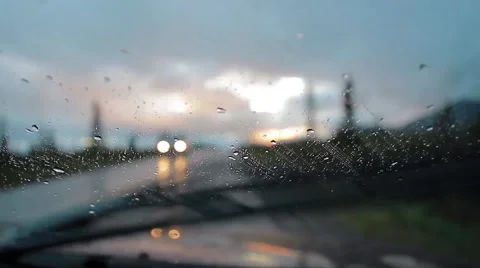 View on a Highway from a car Stock Footage 48632926