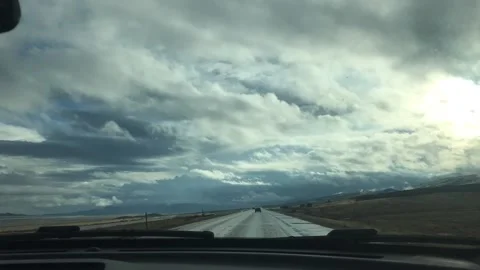 View of a highway with grey clouds 動画素材 130859399