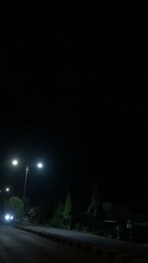 View of the highway at night Stock Footage 279128405