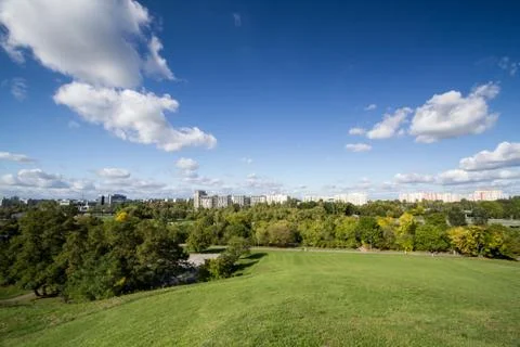 The view from the hill Foto stock