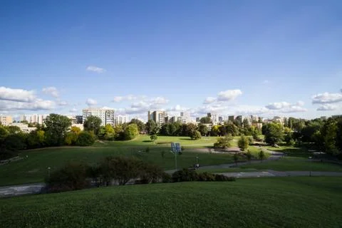 The view from the hill Foto stock