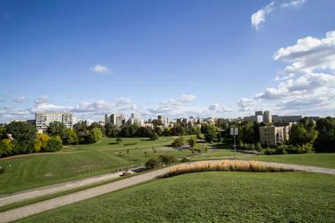 The view from the hill Foto stock