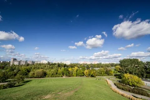 The view from the hill Foto stock