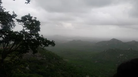 View from Hill 스톡 사진