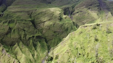 View hill in rinjani mountain Stock Footage 207946328