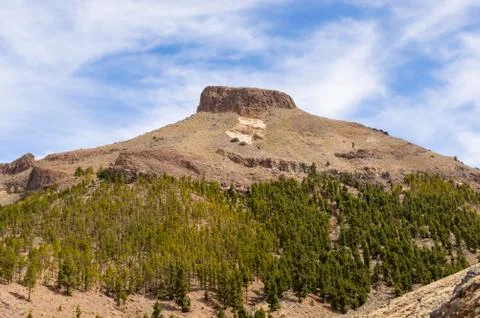 View of a hill in Teide Park Stock Photos