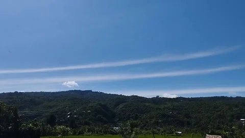 The view of the hill is very beautiful Stock Footage 229537675