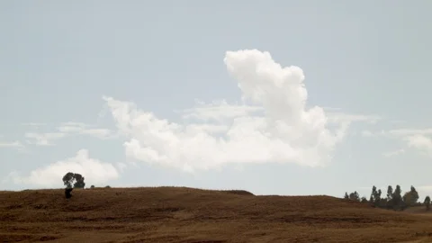 View of a hillock Stock-Footage 97863932