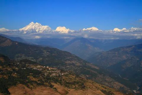 View of the Himalaya Stock Photos