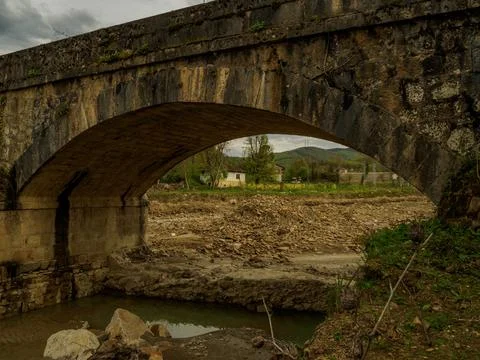 The view of the the historic bridge Stock Photos