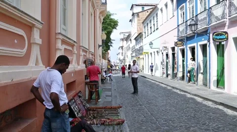 View for Historic Centre (also known as Pelourinho) Stock Footage 44145104