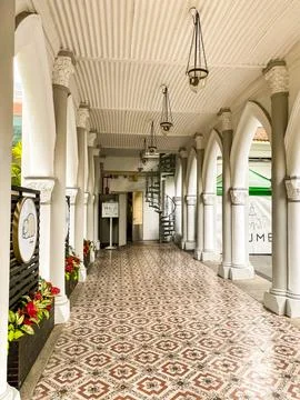 A view of historical complex of a former catholic monastery Chijmes, Singapore Stock Photos