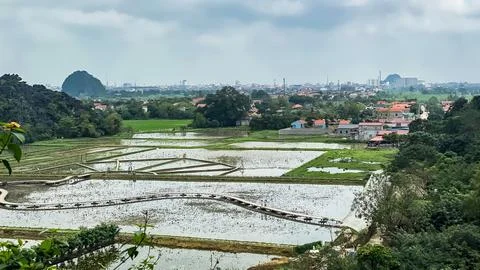 View of Hoa Lu Mountain in Vietnam 2024 Mar.1 스톡 사진