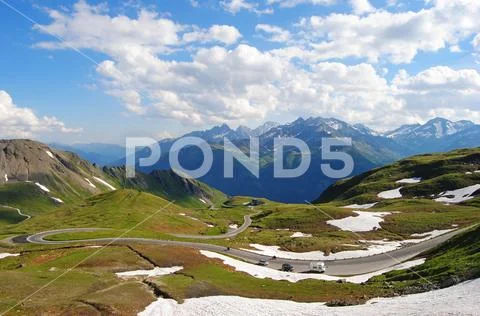 View from Hochtor, 2504 m. Stock Photos