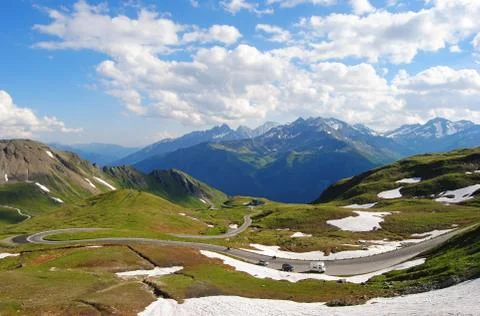 View from Hochtor, 2504 m. Stock Photos