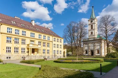 View of Hoff Square in Wisla in Poland Stock Photos
