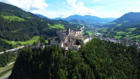 View of Hohenwerfen Castle Video stock 240741724