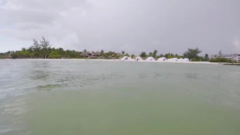 View of Holbox island Stock Footage 100162279