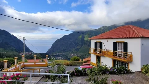 View from home to ravine Stock Footage 197530477
