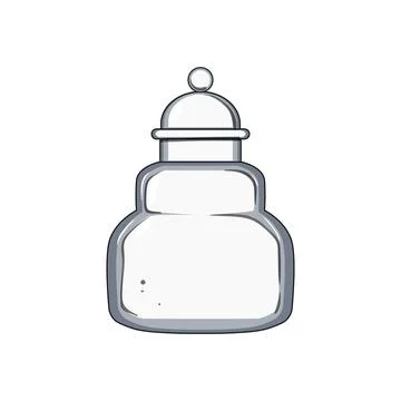 View honey jar cartoon vector illustration Stock Illustration