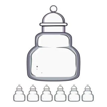 View honey jar cartoon vector graphic Stock Illustration