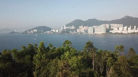 View of Hong Kong skyline Stock Footage 299949341
