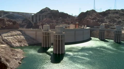 View of Hoover Dam Stock Footage 137612012
