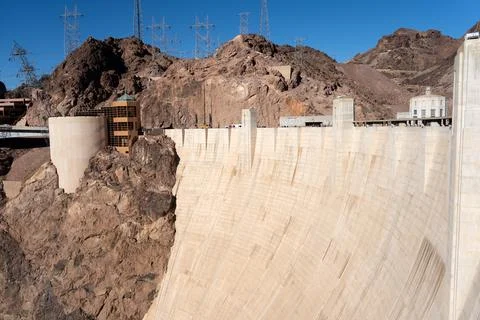 View of Hoover Dam Stock Photos