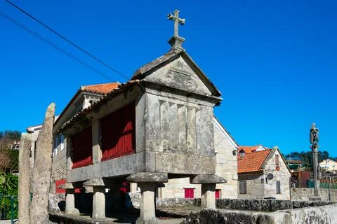 View of an Horreo Stock Photos