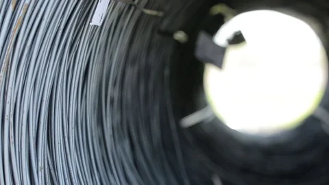 View of Hot-rolled rod. Stock Footage 72714574