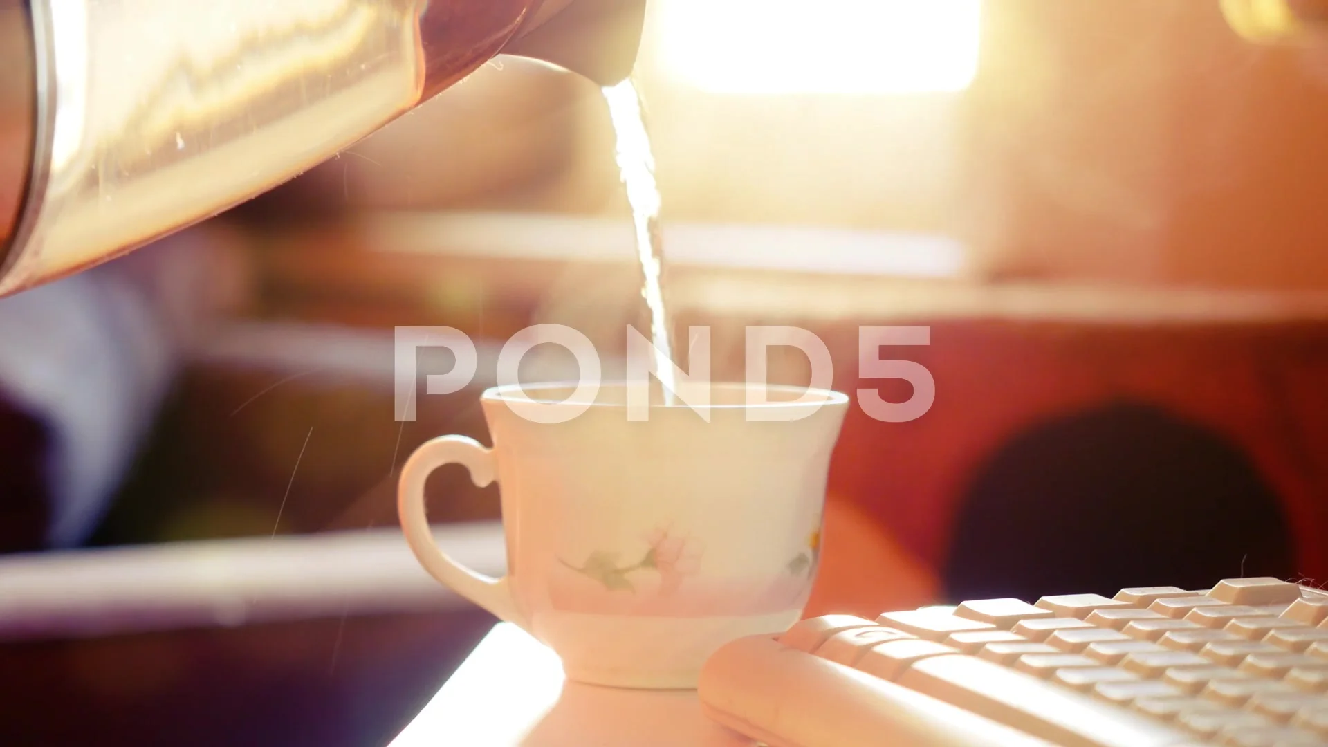 Pouring hot water. Close-up of pouring Hot steaming water for tea ,  #affiliate, #water, #Close, #Pouring, #hot, #s…