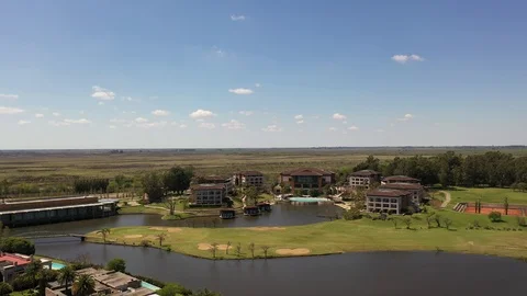 View Hotel Drone Stock Footage 117451924