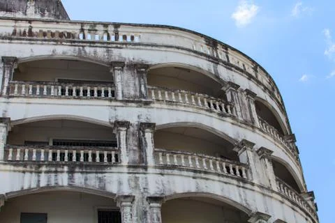 A view of hotel facade Stock Photos