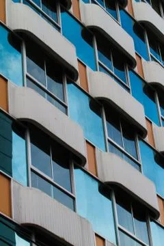 A view of hotel facade Stock Photos