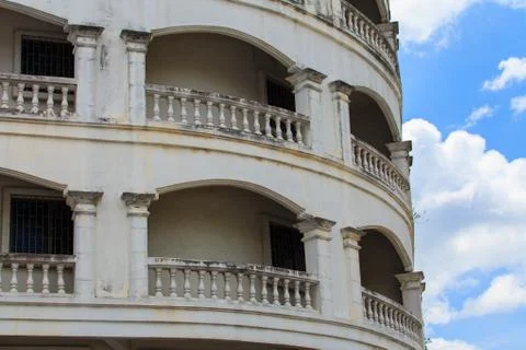 A view of hotel facade Stock Photos