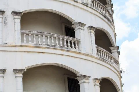 A view of hotel facade Stock Photos