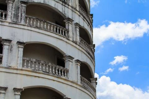 A view of hotel facade Stock Photos